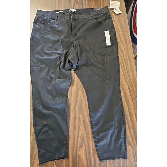 Ava & Viv Denim - Ava & Viv Women's Jeans Size 24 R Black Mid-Rise Skinny Comfort Waist Fitted